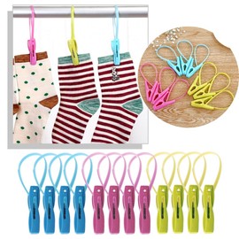 NIHENHAO 12Pcs/set Clothes Peg Clips Pins Hanging Rope Hanger Laundry Hangers Supplies
