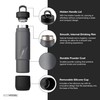 EcoVessel Stainless Steel Flask with Removable Shot Cup, Vacuum Insulated