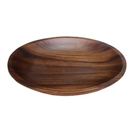 Wood Bowl, Acacia Wood Bowl, Beautiful Oval Shaped Server, for Salads, Pasta, Cereals, Nut Mixes, Snacks and more, 10 ¾” X 7”, Single Durable Hardwood Bowl, Handmade, Natural Finish