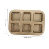 OHPHCALL Square Muffin Pan Non Stick Baking Mold for Cakes