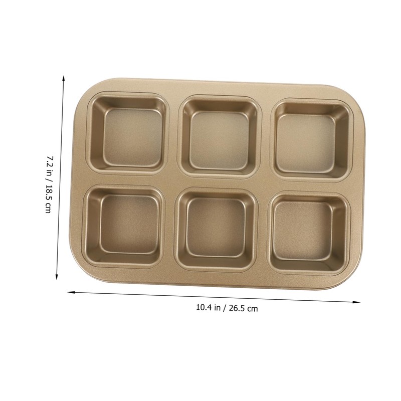 OHPHCALL Square Muffin Pan Non Stick Baking Mold for Cakes