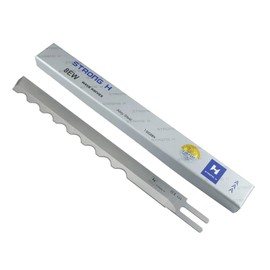 Blooy - 8 inch Wave Edge Blade for KM, Eastman, SULEE, DA YANG Straight Cutting Machine Fabric Cut Knife Made by Alloy Steel (1 Dozen)