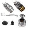 BEIJISTAR Trailer Plug & Trailer Socket, 7-Pin Metal with Rubber
