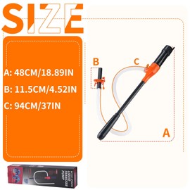 BestCosy Portable Transfer Pump Battery Operated Electric Siphon Pump for Gas, Fuel, Diesel, Water Transfer 2.4 GPM Flow Oil Extractor -Easy to Use Hand Fuel Pump, Multi-Use Siphon Fuel Transfer Pump
