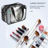 Auseibeely Clear Toiletry Bag for Women Men, Portable Large Travel