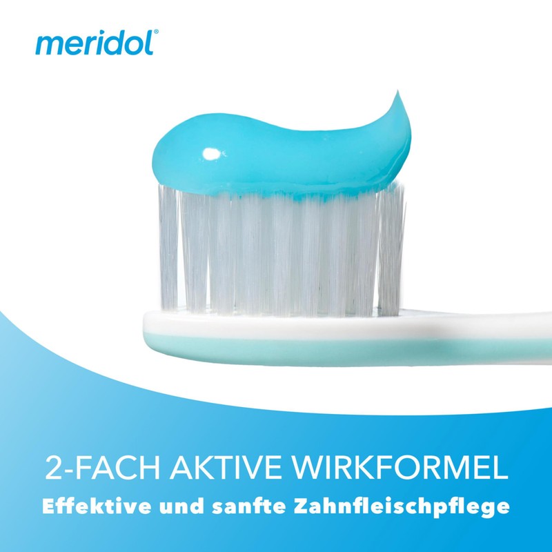 meridol Toothpaste Gentle White, 1 x 75 ml - Antibacterial