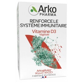 Arkopharma Arkogélules Vegetable Vitamin D3 90 Capsules