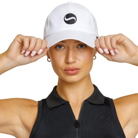 SPIN-IT Pickleball Queene Cap - Baseball Cap for Women - Women’s Baseball Hat - Golf, Tennis, or Pickleball Accessories for Women - Comfortable Fit Pickleball Hat Chalk White