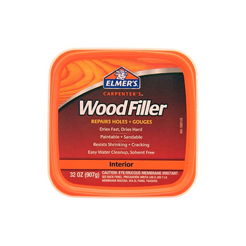 Elmer's E842L Carpenter's Interior Wood Filler, 32 Oz, Pack of