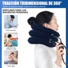 GUDREN Dispositivo de Tracción Cervical, Portátil soporte de cuello inflable