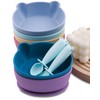 teensy peepsy Bear Silicone Baby Bowl Suction Baby Spoon Baby