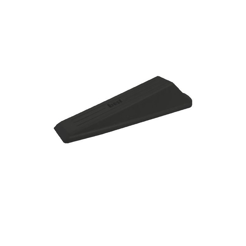Merriway BH01962 Premium Heavy Duty Rubber Door Wedge Stoppers-Black, Pack
