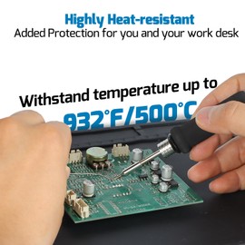 WEP M150 Silicone Soldering Mat 12.9x8.2 inches Heat-resistant with 5 Function Zones, Soldering Mat for, electronics repair, DIY Projects