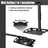 2-Be-Best Universal Projector Ceiling Mount with Tray, 13IN-21.6IN / 33CM-55CM