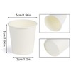 VEYLIN Disposable Paper Cups,100 Pieces 3oz Small White Paper Cups