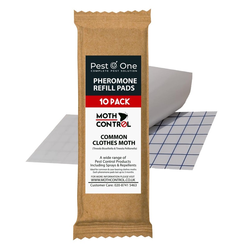 Carpet & Clothes Moth Trap Refill Pads (20-Pack) | Professional