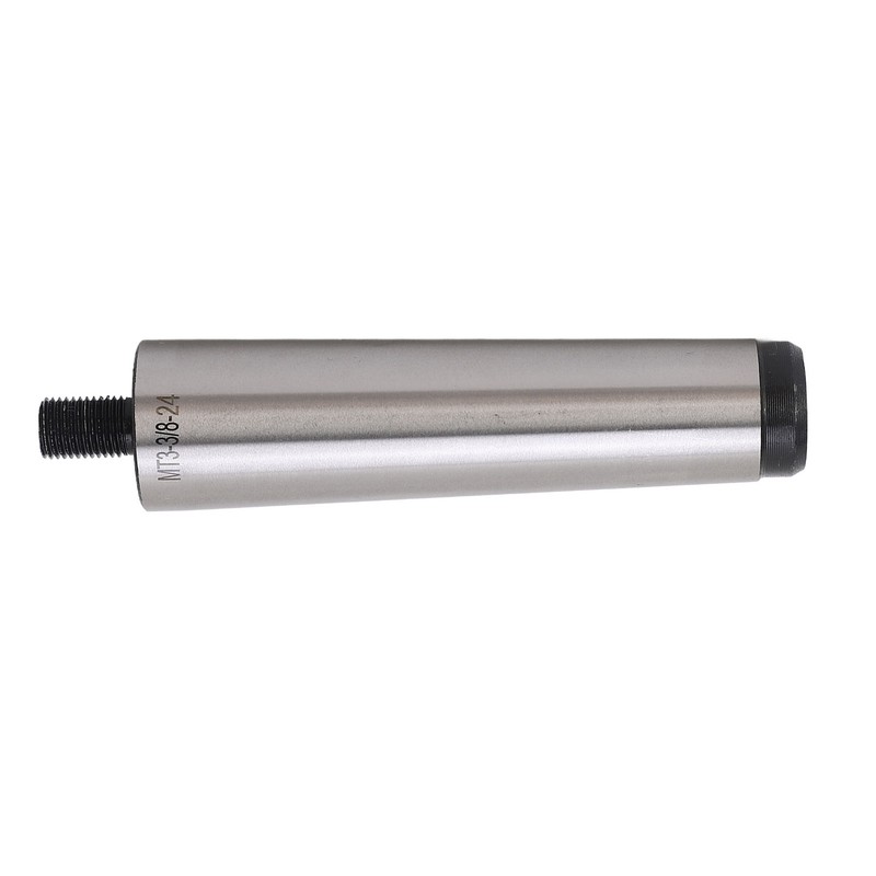 Drill Chuck Arbor MT3 Shank to 3/8in‑24 Threaded Mill Chuck