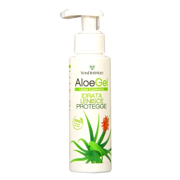 Vonderweid AloeGel - Gel d'Aloe Vera Pur + Gel d'Aloe Arborescens | Gel Apaisant Hydratant et Protecteur aux Aloès Italiens | Gel d'aloès pur non pasteurisé | 250ml
