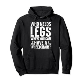 Wheelchair Essentials for Disabled Men Handicapped Adults Pullover Hoodie