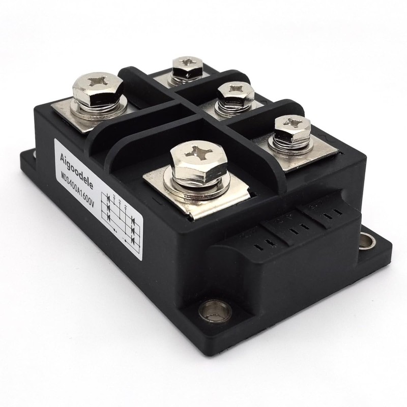 Aigoodele 400A 1600V Three Phase Bridge Rectifier, MDS400-16 High Power