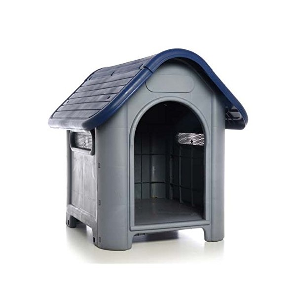 Plastic Dog House-Blue 29.13x22.44x25.98 In by DollarItemDirect