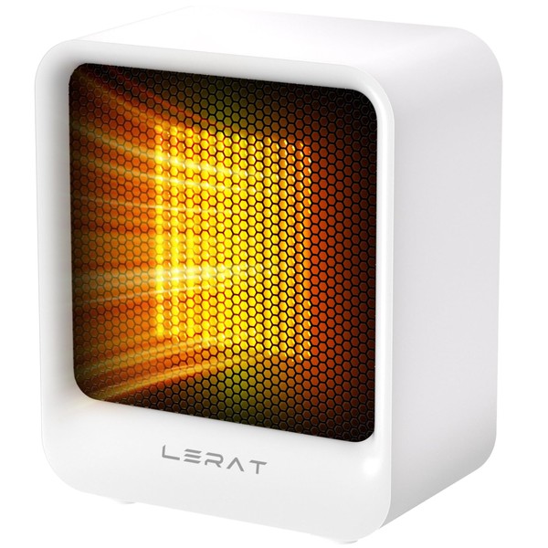 Lerat Electric Space Heater, Small Heater for Indoor Use, 500W