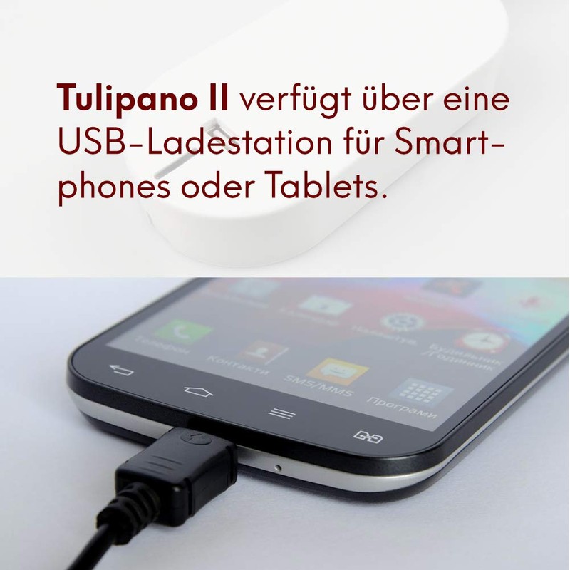 Tulipano II LED Bed Light 4.5 W Reading Light USB