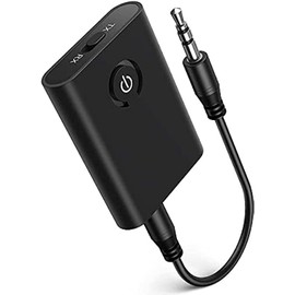 Bluetooth Adapter Audio 5.0, 2-in-1 Bluetooth Sender Empfänger, Bluetooth Transmitter Receiver Klinke 3,5 AUX für Kopfhörer, Lautsprecher, Stereoanlage, TV, Laptop