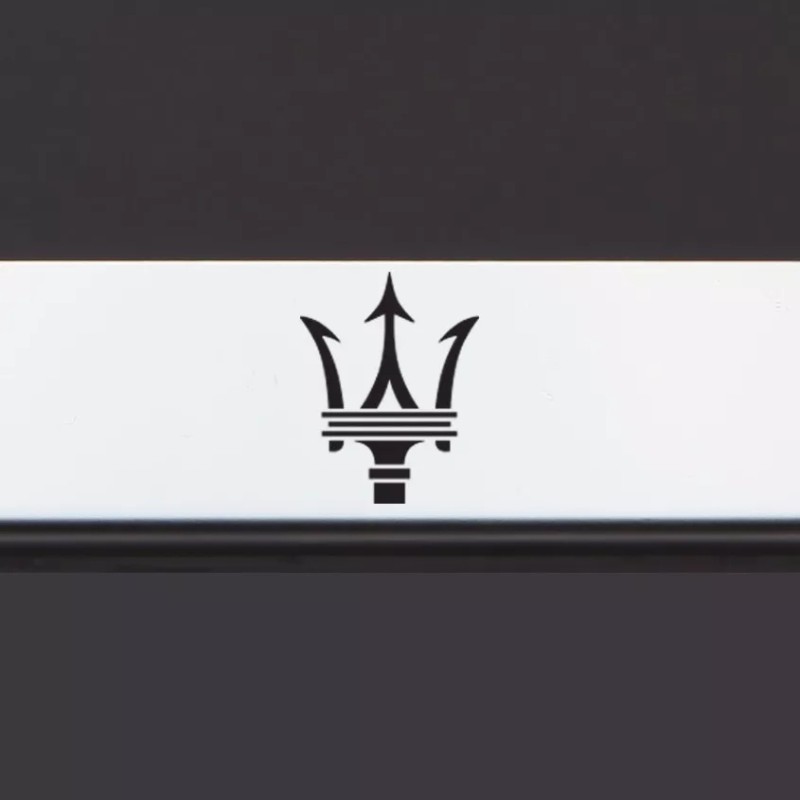 KA T304 SS Stainless Steel Maserati Logo Black Laser Etched