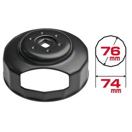 STRAIGHT 12-8076 Oil Filter Wrench for Harley 76mm-14