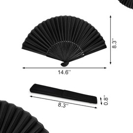 2 Pack Foldable Hand Fan for Line Dancing - Portable Clacking Fans with Durable Design, Perfect for Dance, Outdoor Events, and Rave Parties