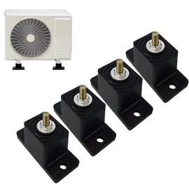 Koundeneko Outdoor Unit, Anti-Vibration Rubber, Set of 4, Air Conditioner, Soundproofing Base, Anti-Vibration Pad, Noise Reduction, Vibration Prevention, Air Conditioning Shock Pads, Earthquake