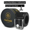 Cartvelli Premium Men's Carbon Leather Belt - Made in Germany