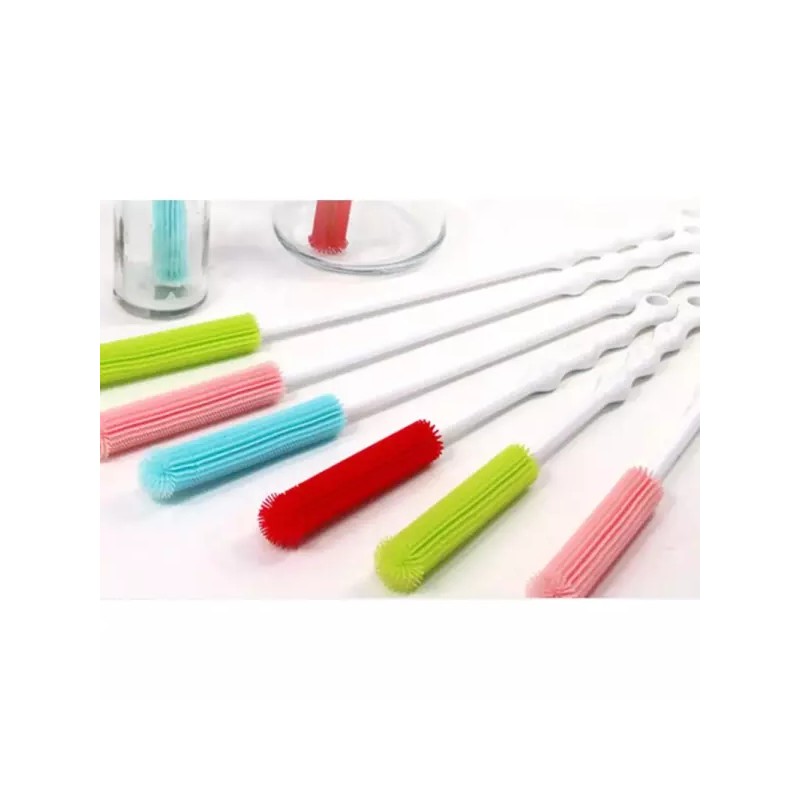 좁은입구 실리콘 세척 브러쉬 L-색상랜덤발송 병솔 Narrow Mouth Silicon Cleaning