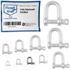 1 Piece 6 mm Stainless Steel Round Shackle V4A Short
