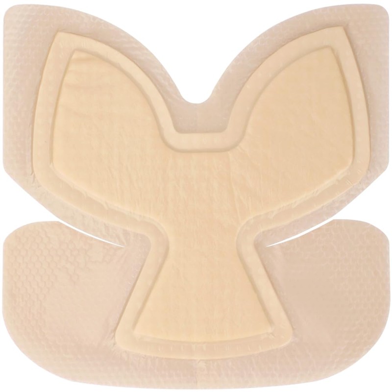 Heel Bordered Silicone Foam Dressing Waterproof Adhesive Sacral Bandages with