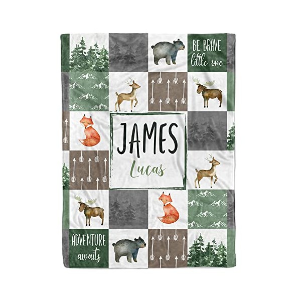 MDPrints Global MDPrints Personalized Baby Blankets for Boys - Customized