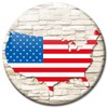 Kühlschrankmagnete Länder Flagge USA 4er Geschenk Set Amerika Magnete für