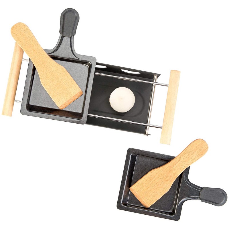 Rosenstein & Söhne Raclette without electricity: set of 4 tea