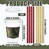 50 Pcs Party Plastic Cups with Lids and Straws, Camouflage