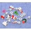 10 Christmas Beads Charm Set – Compatible with Snake Chain