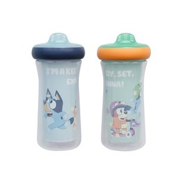 The First Years Tazas para sorbos azules aisladas - tazas para niños pequeños a prueba de derrames y aptas para lavavajillas - para edades de 12 meses