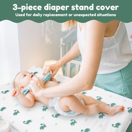 RdjEokf Changing Pad Covers 3pack, Changing Pad Sheets, Soft Breathable Changing Pad Sheets, for Unisex Baby Girls and Boys, for Home Kid Use (Green)