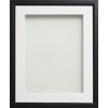 Frame Company Drayton Range Black Frame with White Mount, 10x8 for 8x6 *Choice of Sizes* Fitted with Real Glass