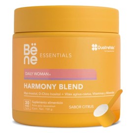 Harmony Blend Suplemento para Mujeres 150g - Myo-Inositol, Vitex, Quatrefolic 5-MTHF  Vitaminas - Polvo Sabor Citrus Lnea Essentials DAILY WOMAN - 30 