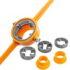 Mesee 6 Pieces Ratchet Pipe Threader Kit, PVC Tap and
