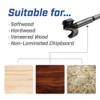 Faithfull FAIFOR30 Forstner Bit for Hardwood, Softwood, Drilling, Boring, Straight,