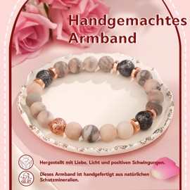 VivaJoy Gifts for Women, Birthday Bracelet Ladies Natural Stone 16th 18th 30th 40th 50th 60th Birthday, Stone, Agate