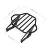 TCMT TCMT Gloss Black 2-Up Luggage Rack Mount Fit for