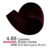 Tinte Permanente Profesional Colortech Nutrapel Tono 4.65 Borgoña / Castaño